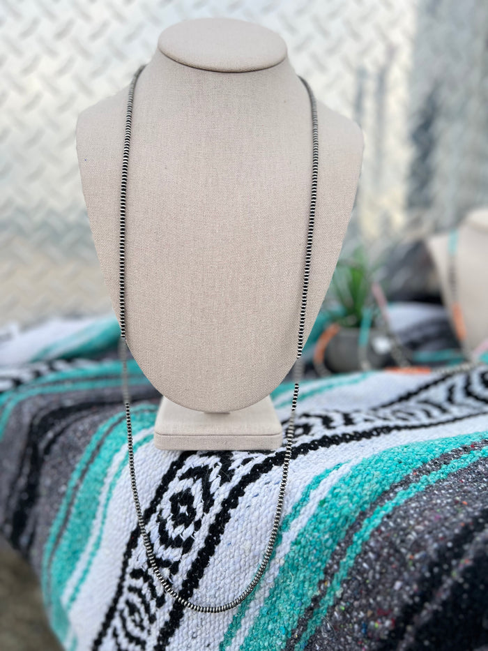 The 3mm Long Pearl Necklace