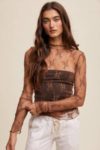 The Brown Lace Long Sleeve