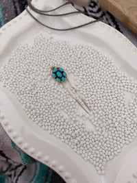The Silver & Turquoise Hair pin