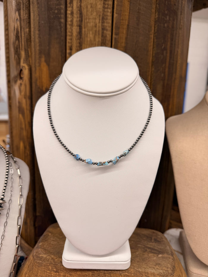 The Golden Hills Turquoise Nugget Choker