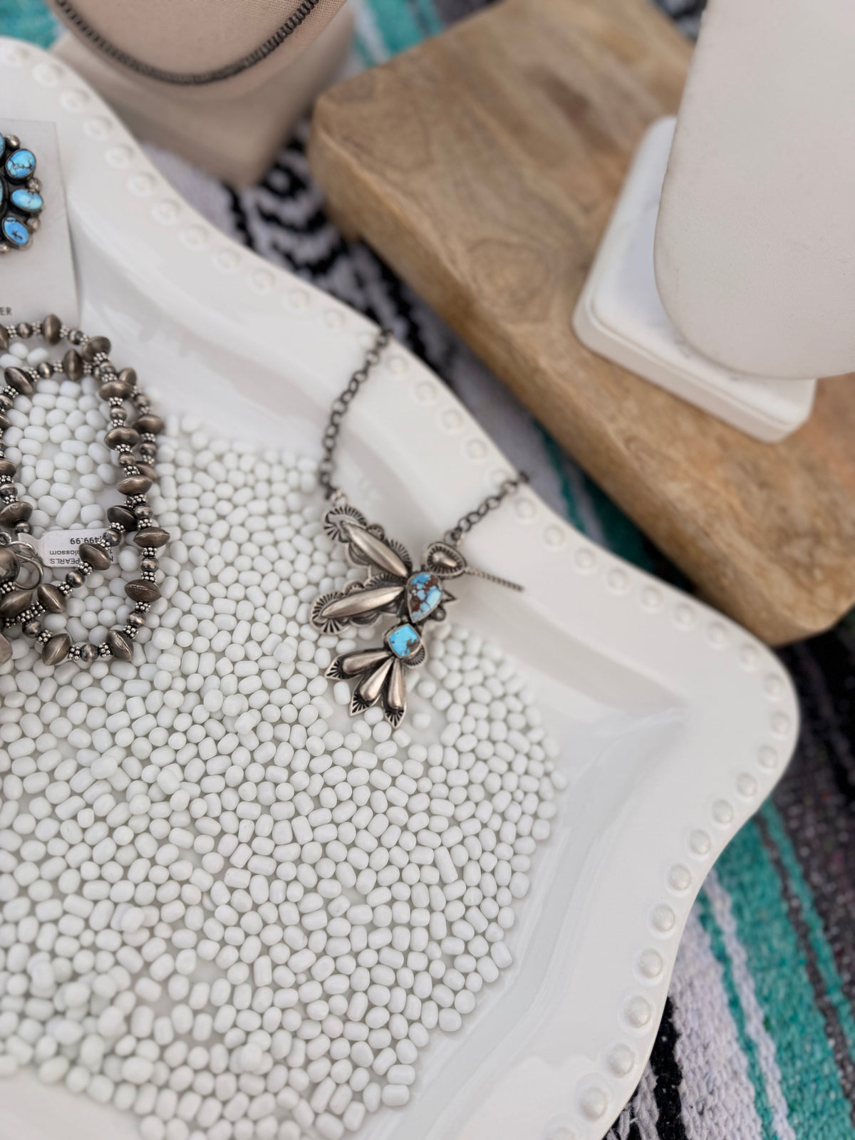 The Golden Hills Hummingbird necklace
