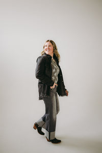 The Cassie Classic Black Denim Jacket