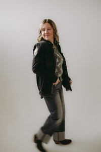 The Cassie Classic Black Denim Jacket