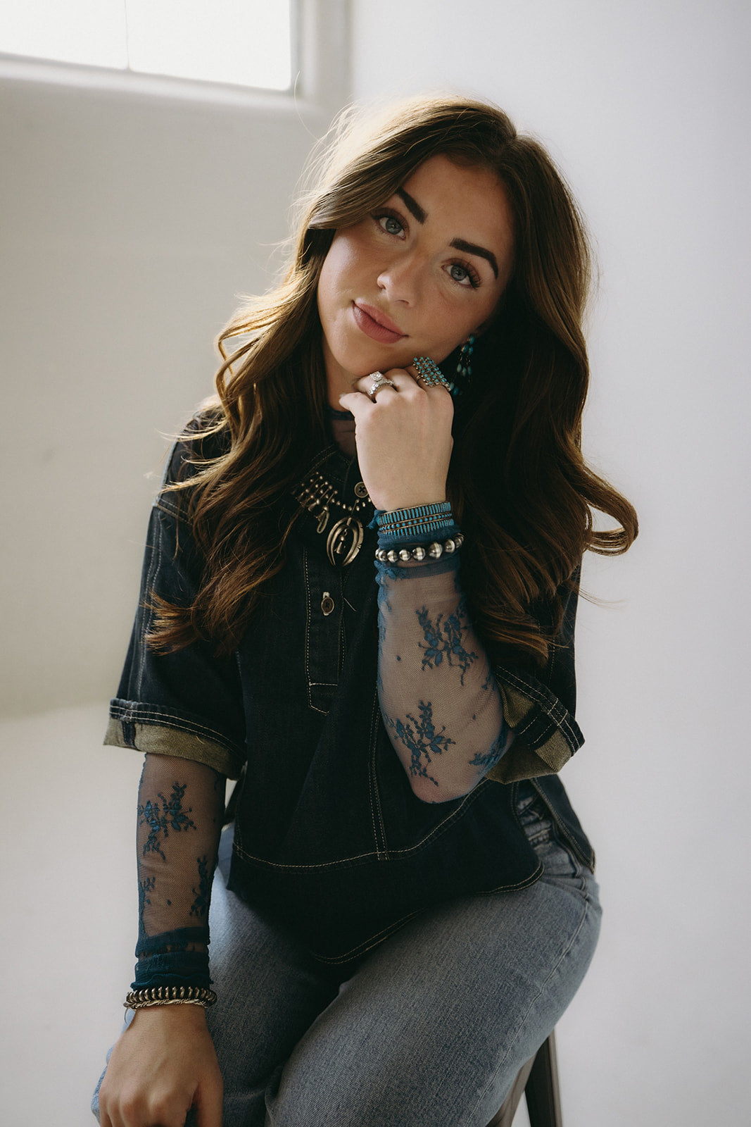 The Kaylee Denim Top