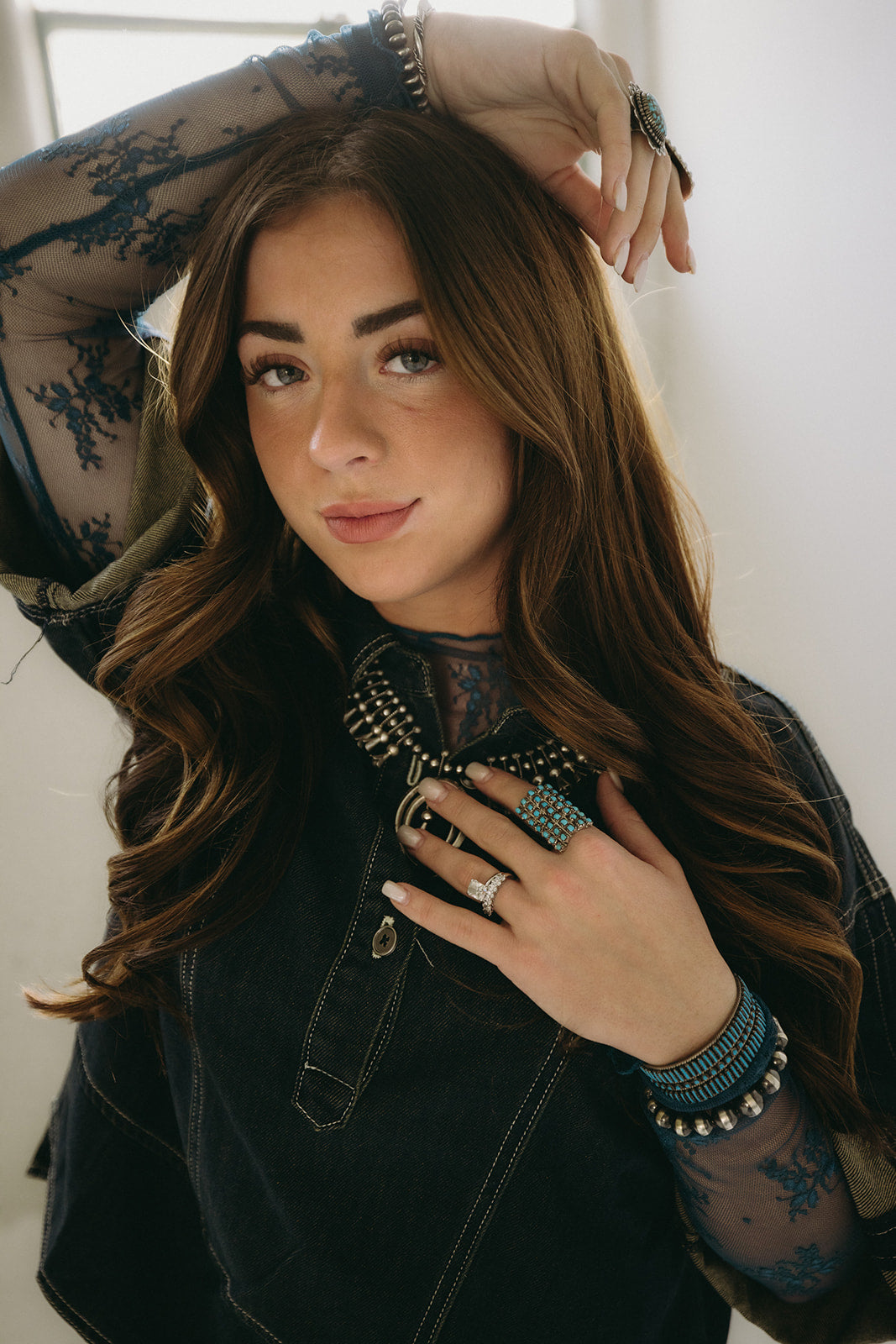 The Turquoise Lace Long Sleeve