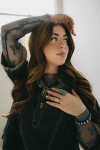 The Turquoise Lace Long Sleeve