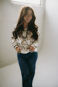 The Kay Camo Quarter Zip