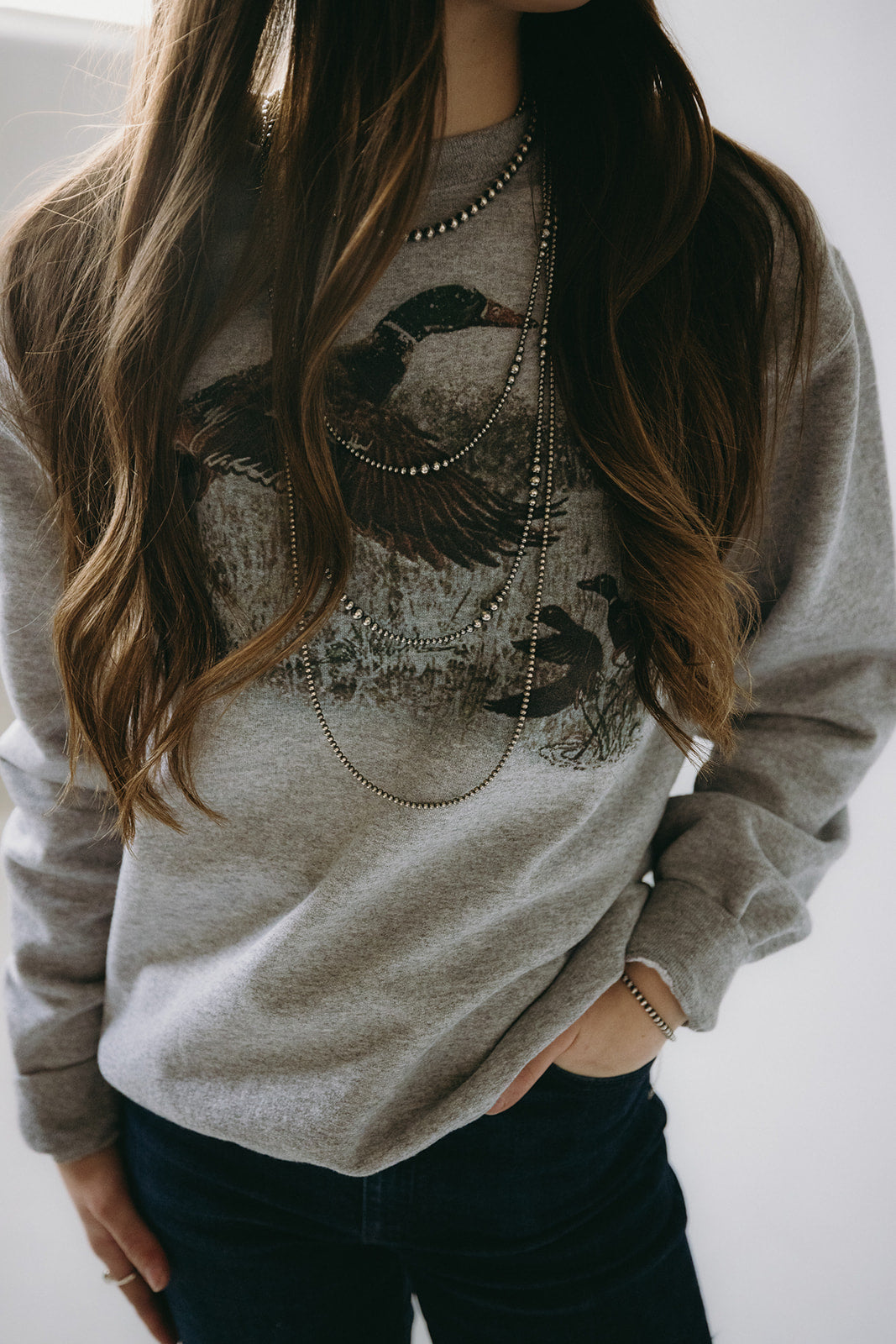The CiCi Vintage Duck Crewneck