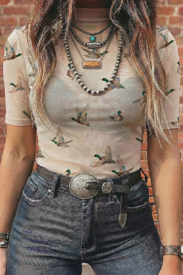 The Mallard Sheer Top