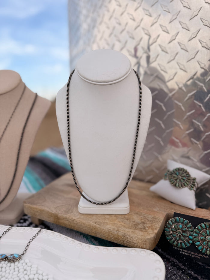 The 3mm Sterling Silver pearls