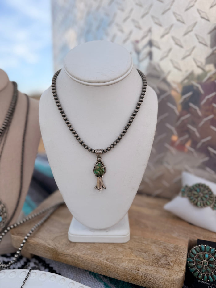 The Sonoran Green Pendant with Blossom SET
