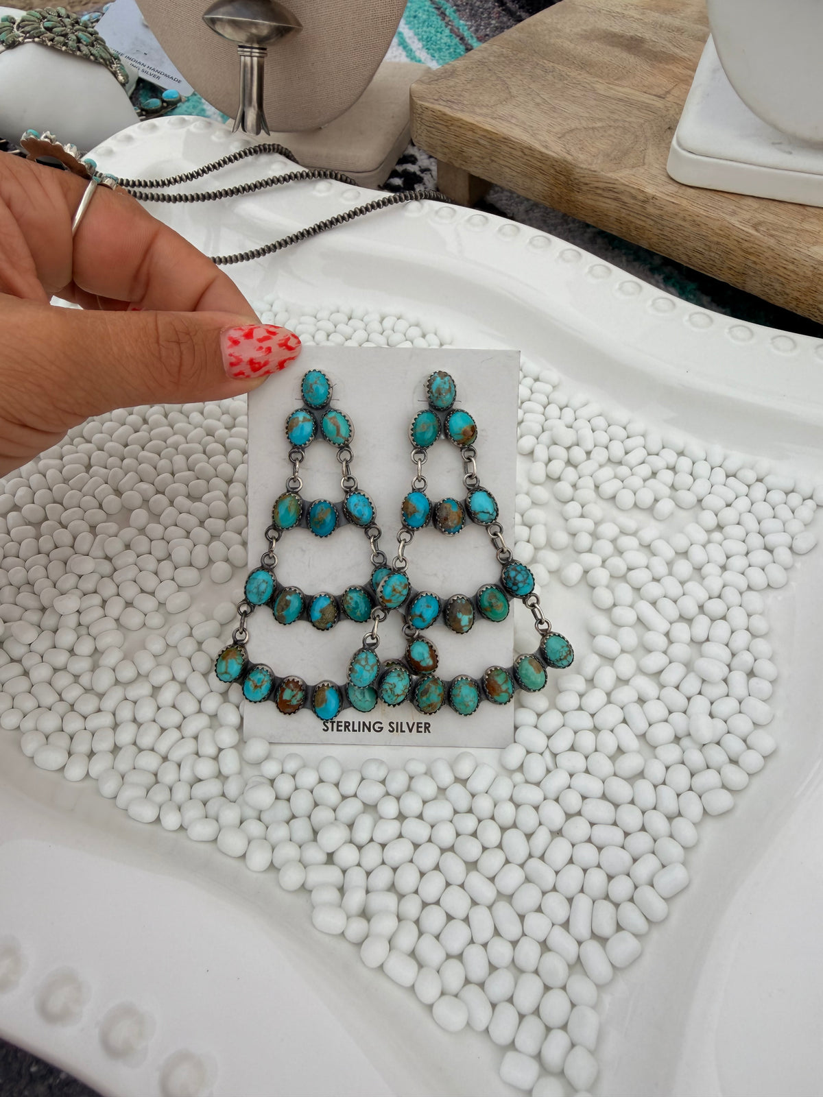 The Chandelier Kingman Earrings
