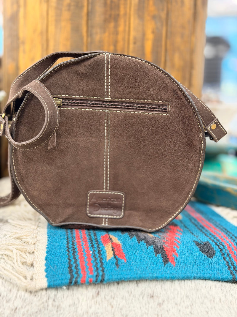 The Cindy Brown Boot Stitch Purse