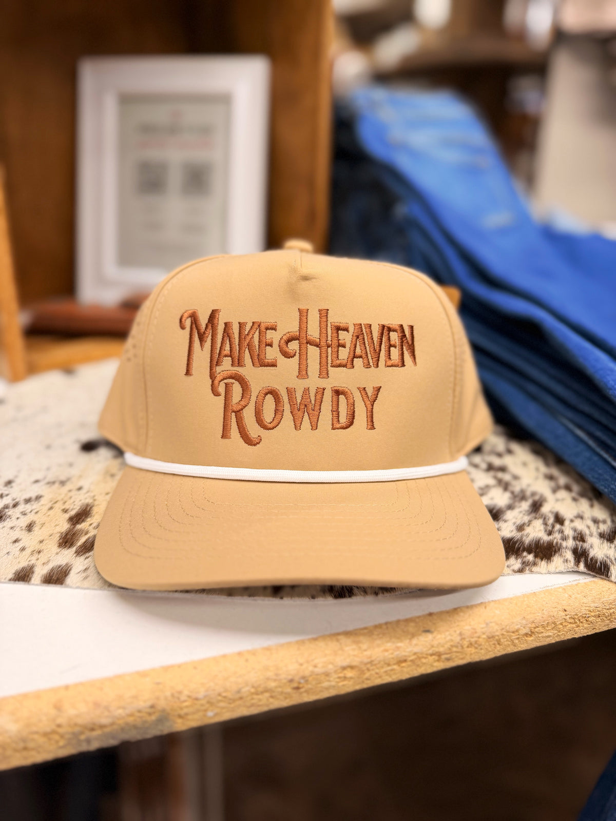 Make Heaven Rowdy Hat w Rope