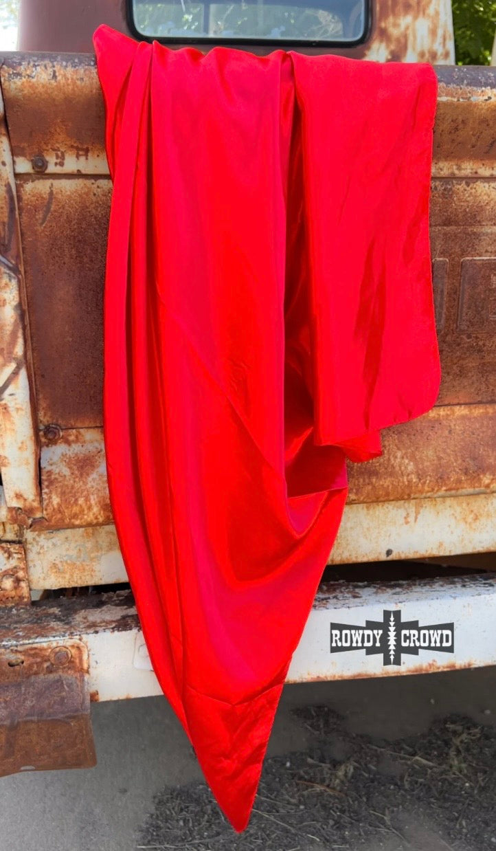 The Wayne Red Wild Rag – Twisted Mountain Boutique