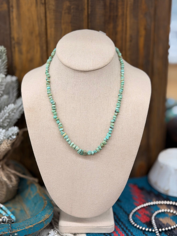 The Millie Green square nugget Turquoise