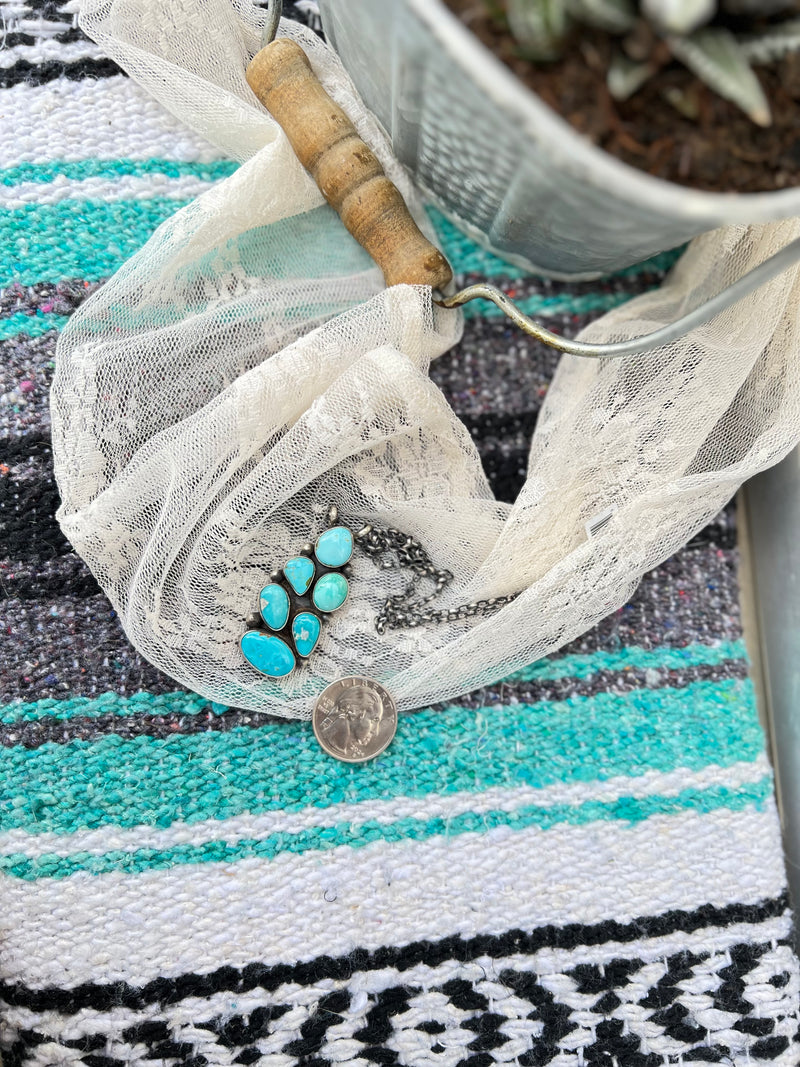 The 6 stone Turquoise Necklace