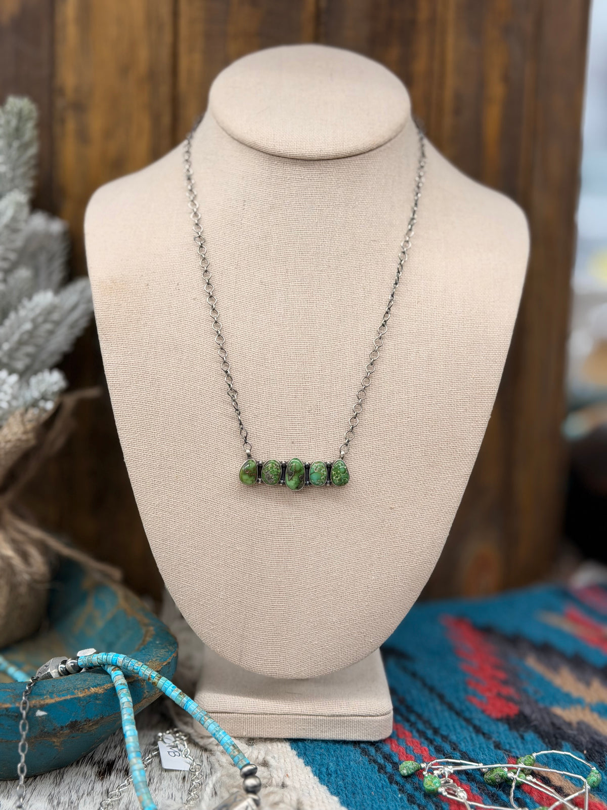 The Sonoran Gold 5 stone Necklace