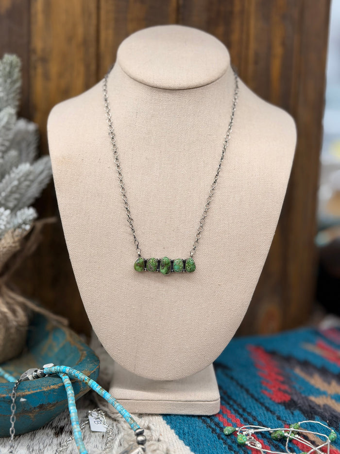 The Sonoran Gold 5 stone Necklace