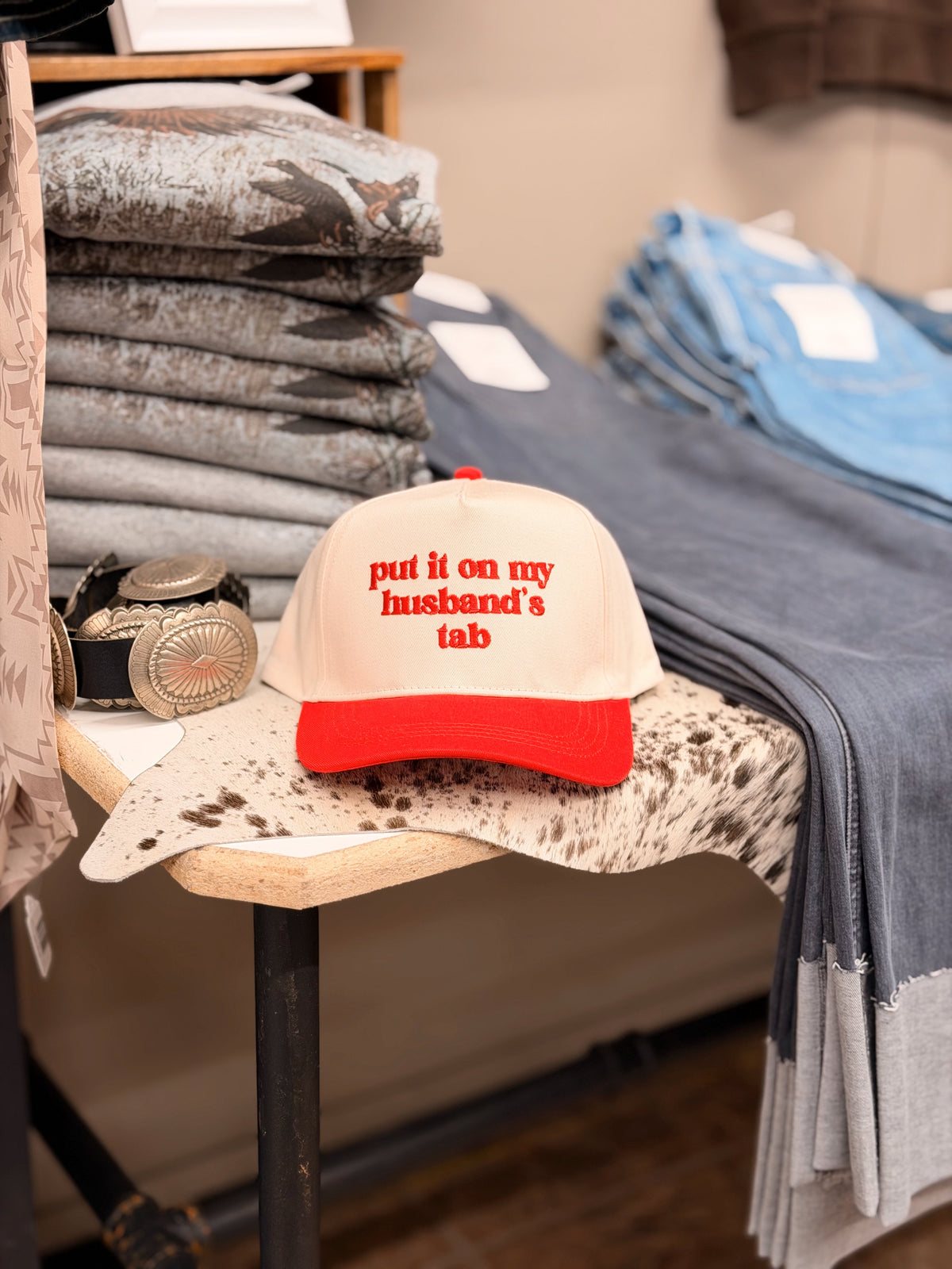 Put it on my Husbands tab Trucker