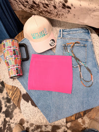 The Kalee Fuchsia Ribbed Tub Top