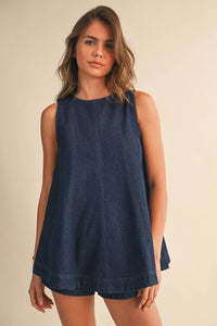 Denim Top and Short SET