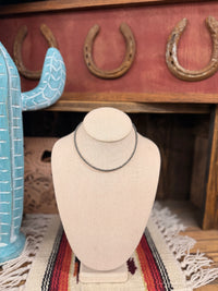 The 3mm Sterling Silver Pearl choker