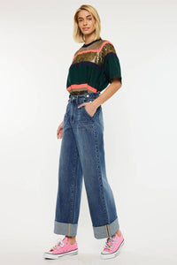 The Kelly Jo Ultra High Rise Wide Leg Trouser