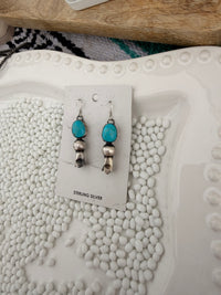 The Kingman Turquoise w/ Blossoms earrings