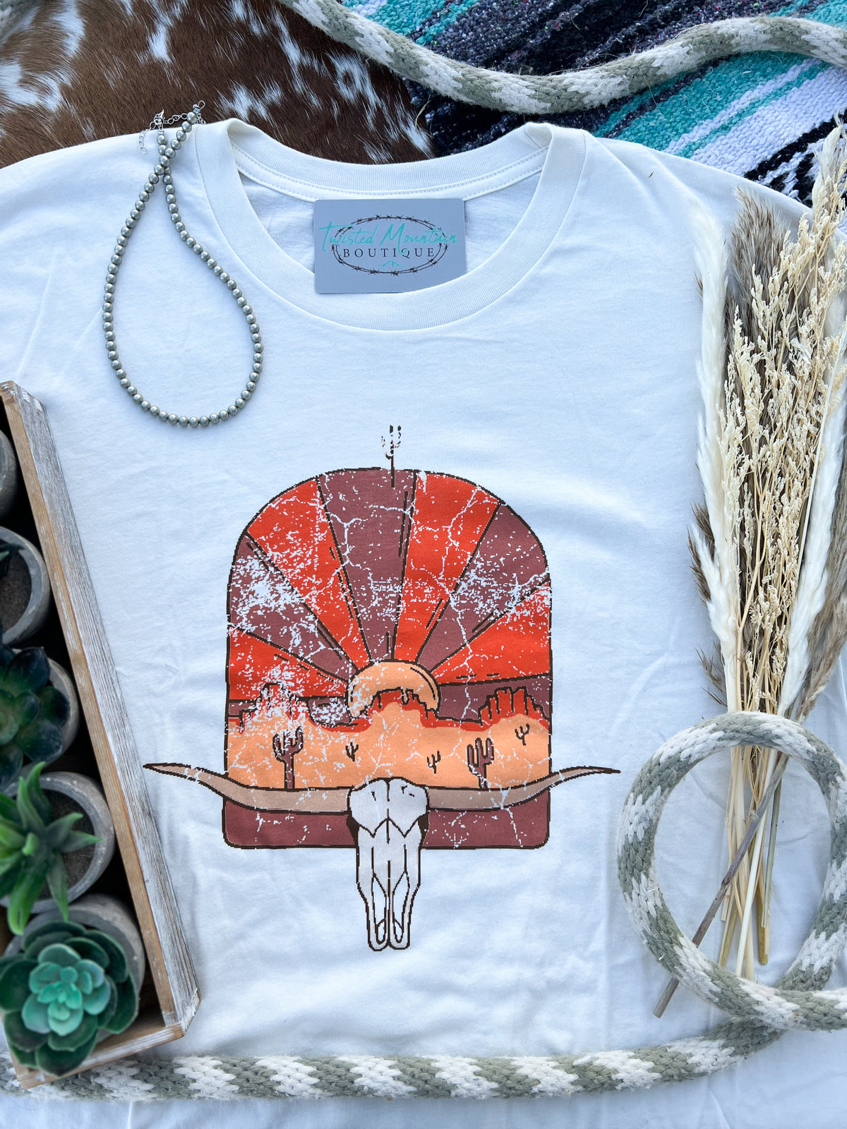 The Longhorn Sunset Graphic Tee