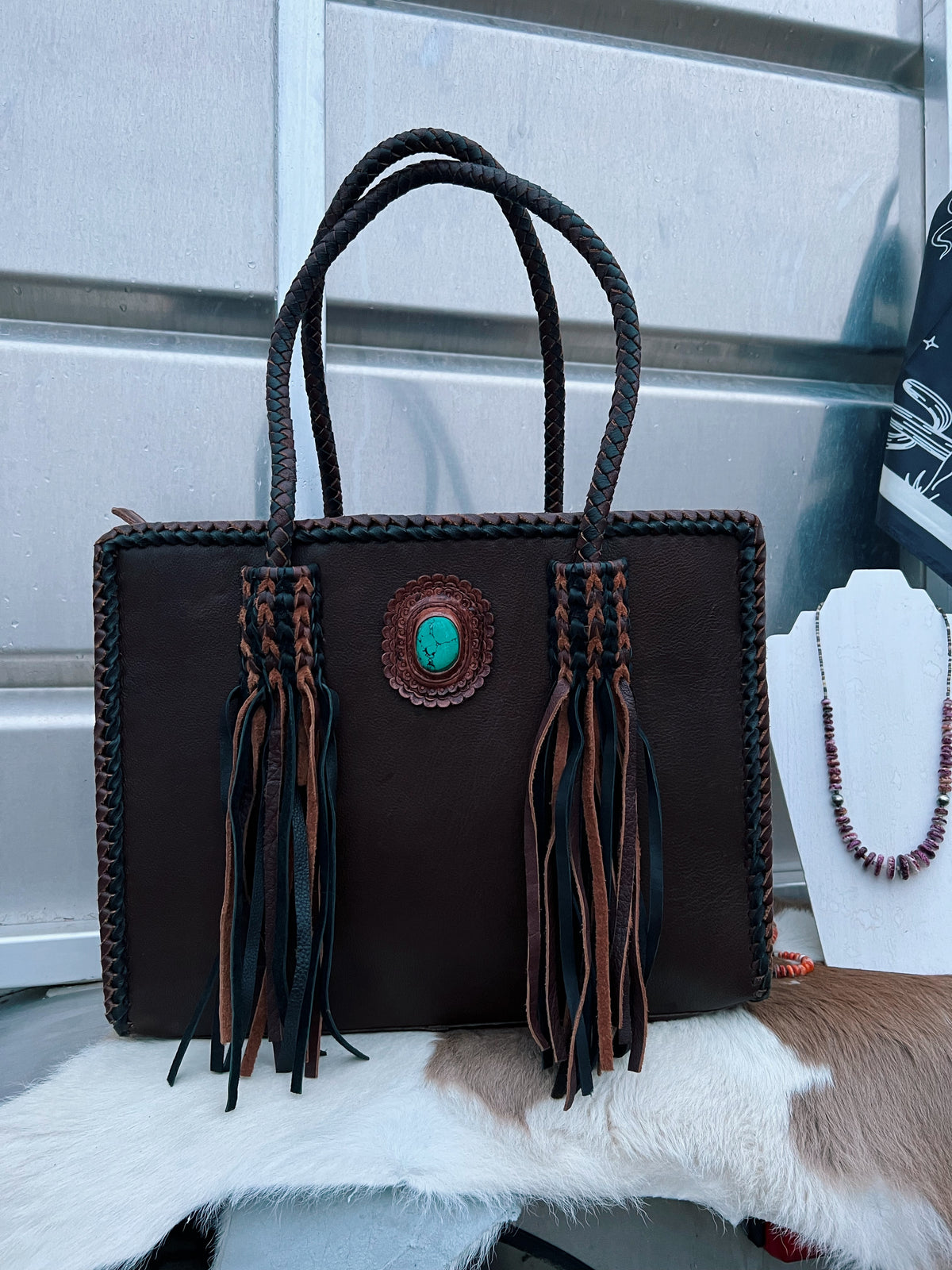 The Turquoise tote purse