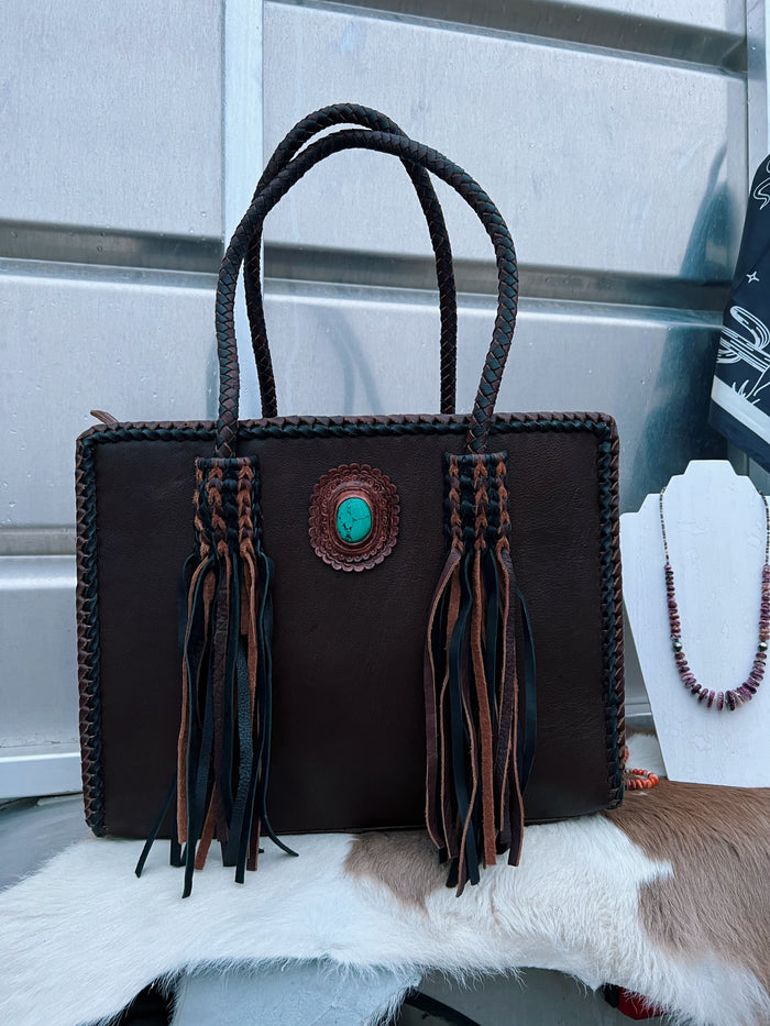 The Turquoise tote purse