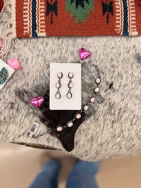 The Paisley Pink Conch Earrings