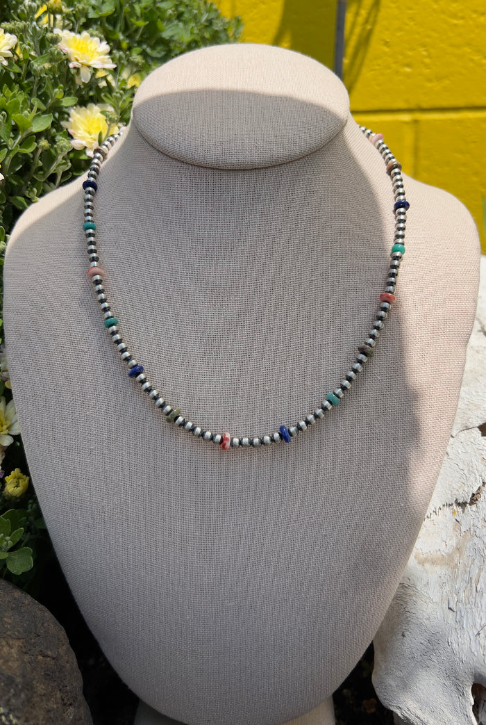 The Multi Color Pearl Necklace