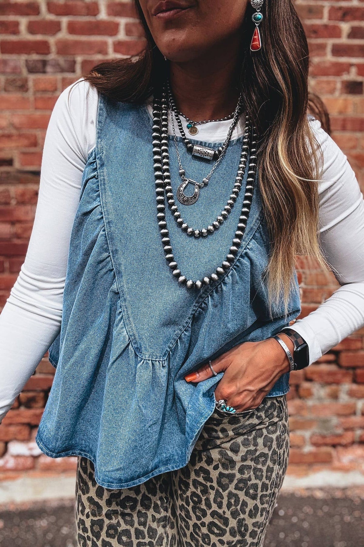 The Karli Denim Tank