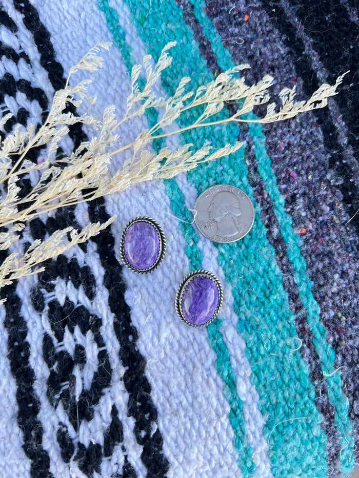 Charoite Earrings