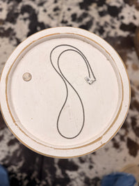 The Marg 3mm Long Silver Pearl Neklace