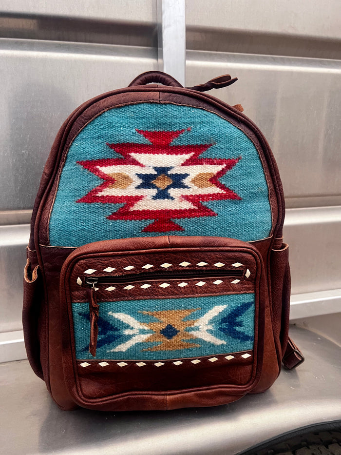 The Blueberry Saddle Blanket Backpack