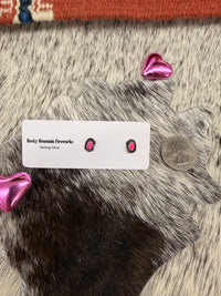 The Pink Opal Stud Earrings