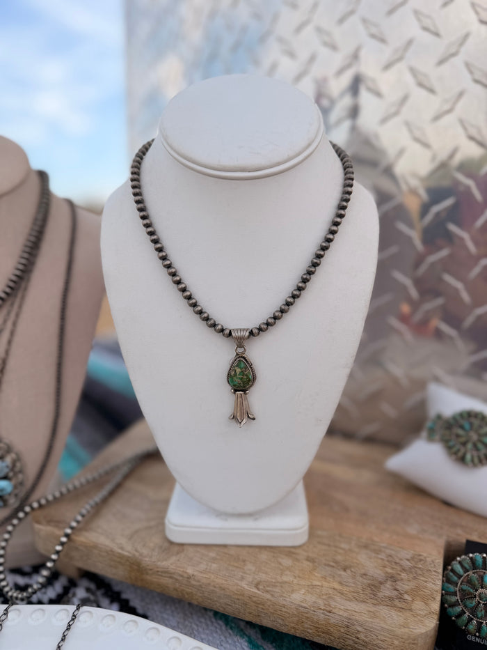 The Sonoran Green Pendant with Blossom SET