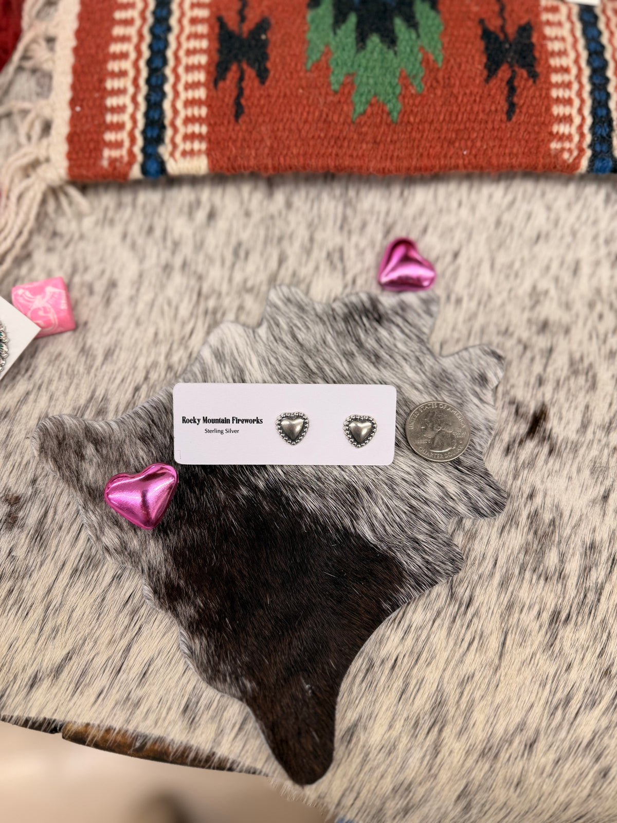 The Silver Hearts Earrings