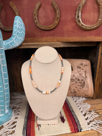 The Spiny Oyster x Sterling pearl necklace