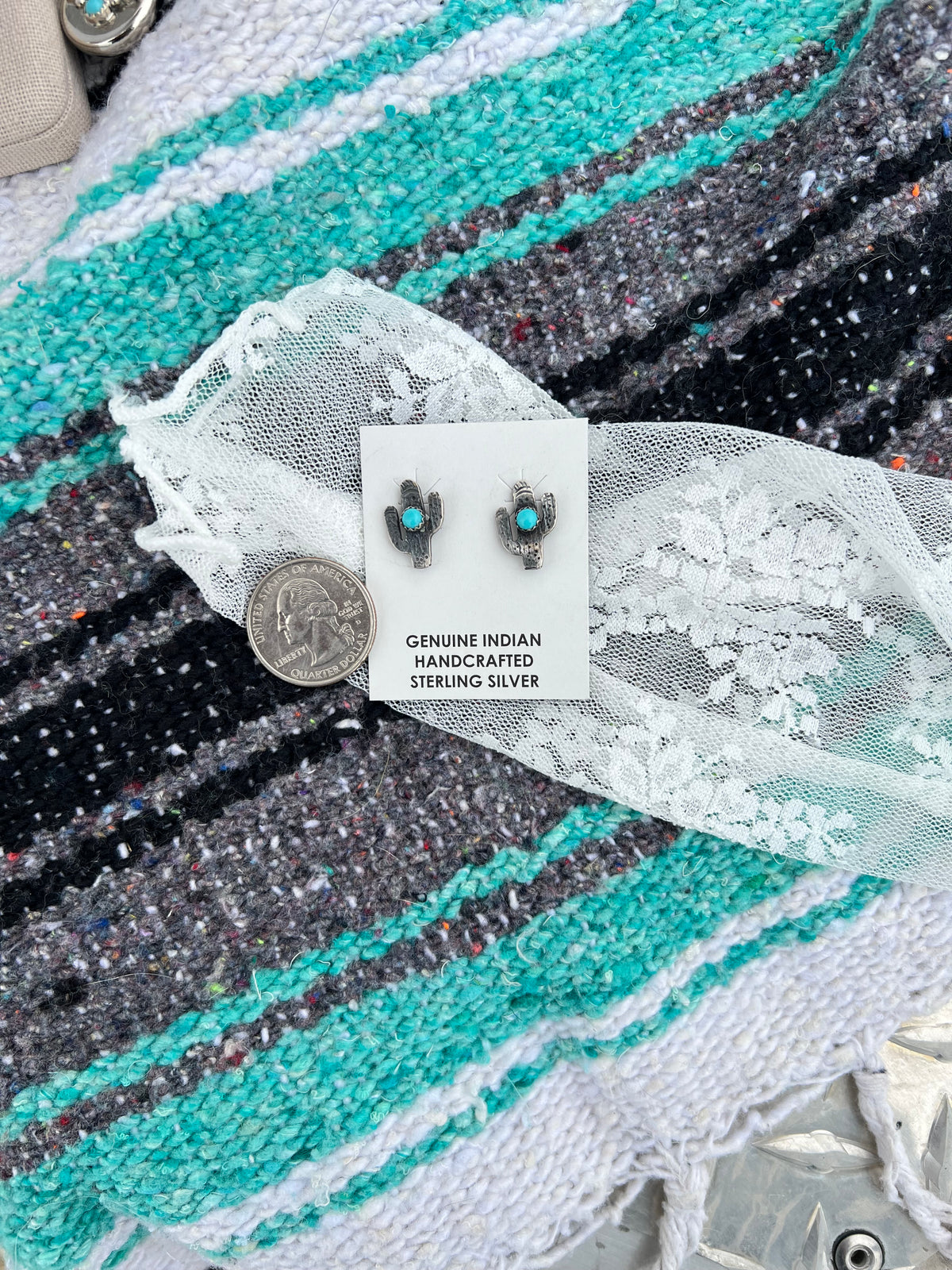 The Cactus Turquoise Studs