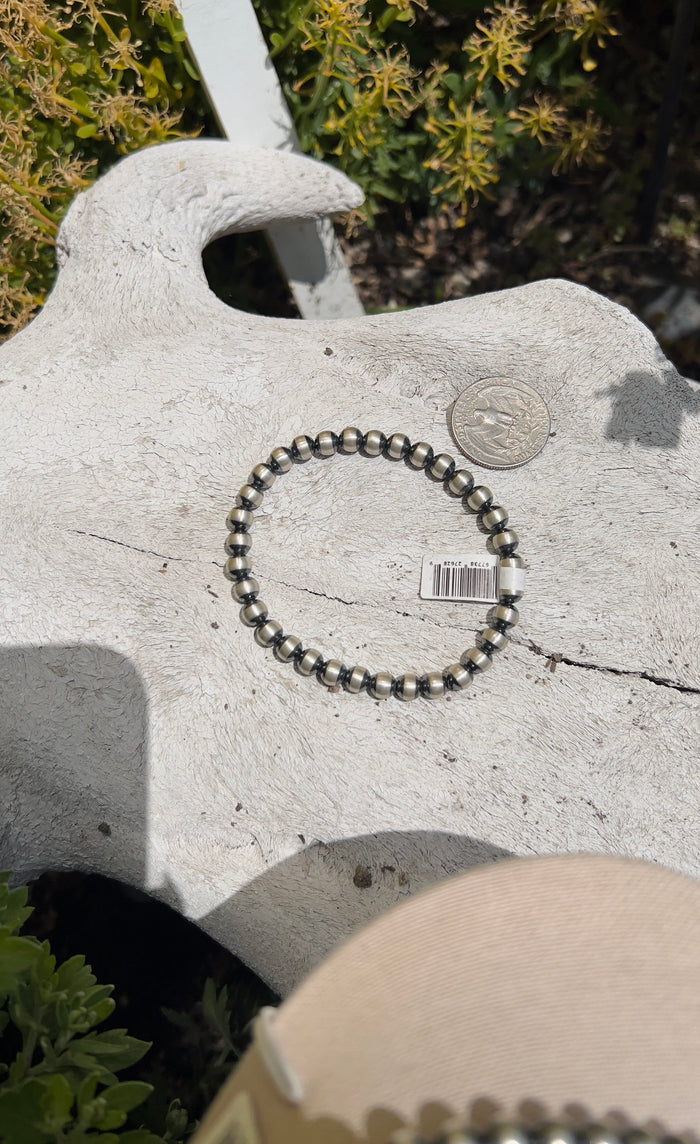 The 6mm Sterling Silver Stretch bracelet