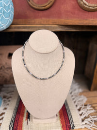 Purple Spiny x Sterling Pearl choker