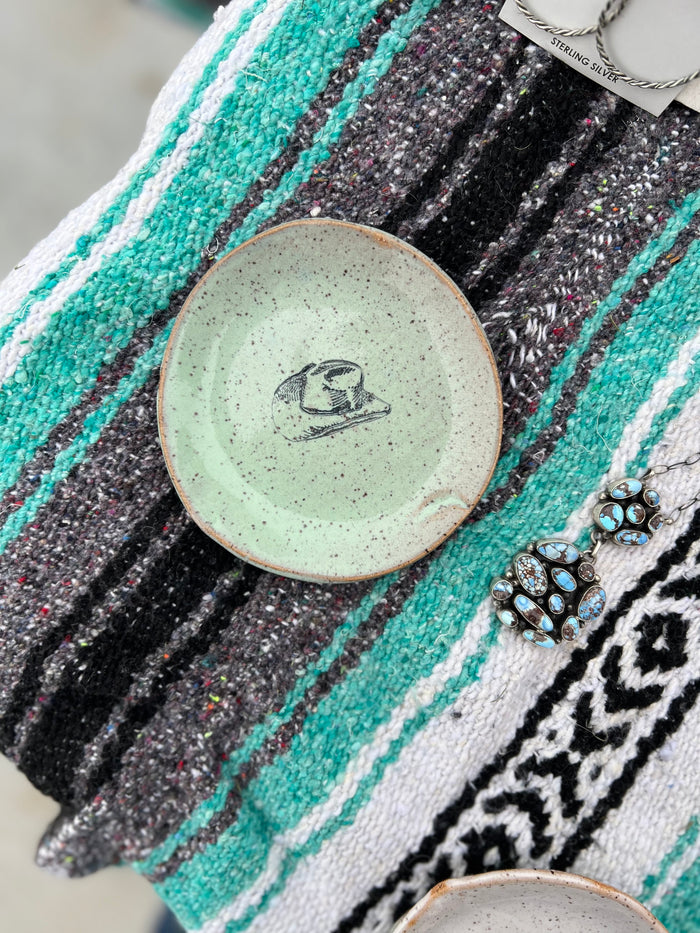 The Cowboy Hat Ring Dish - Sage Green