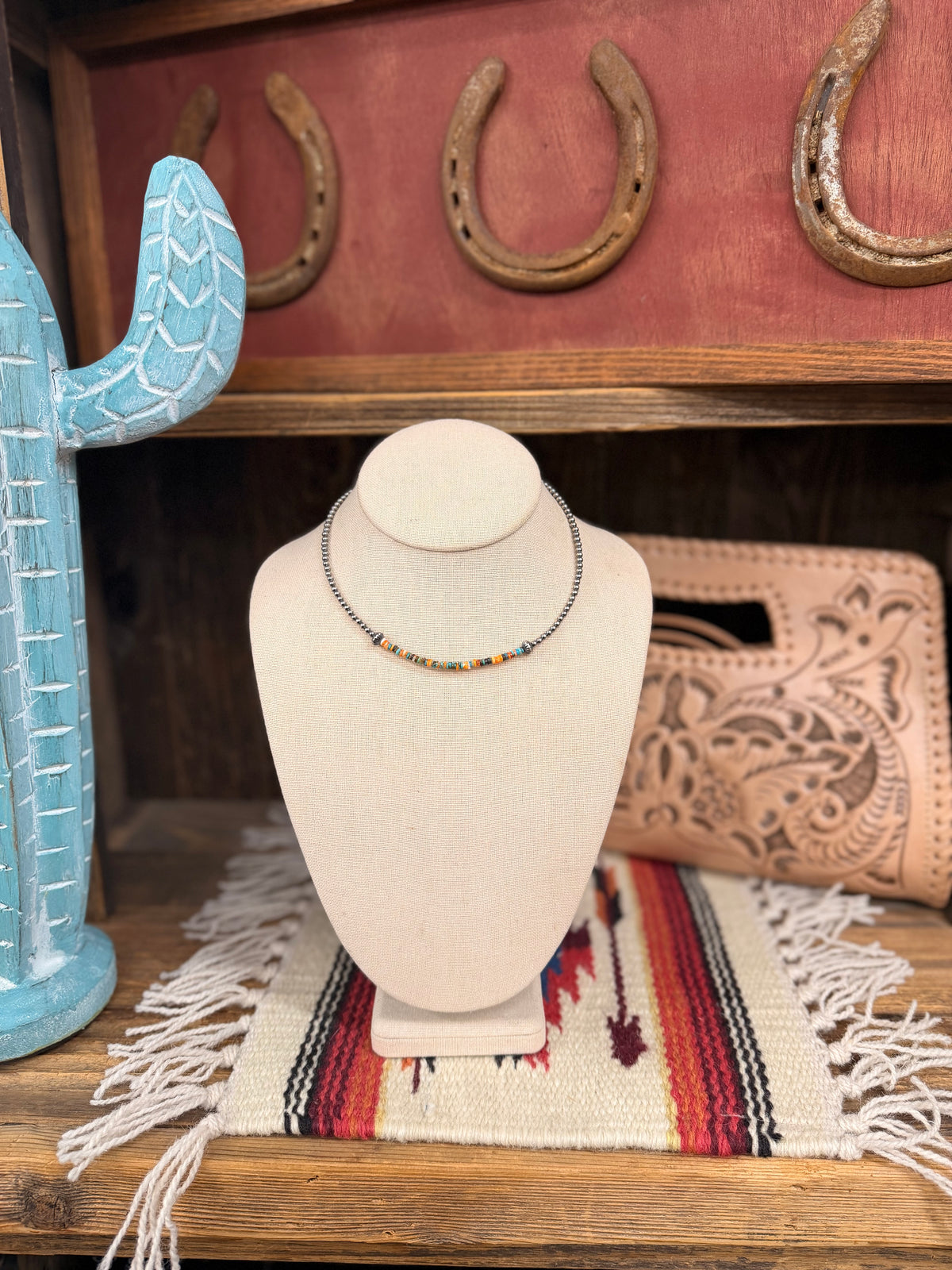 Spiny and Turquoise x Sterling Pearls