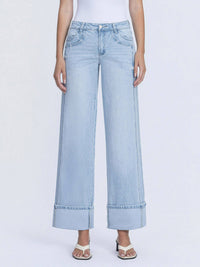 The Waycee Light Wash double seam Jeans