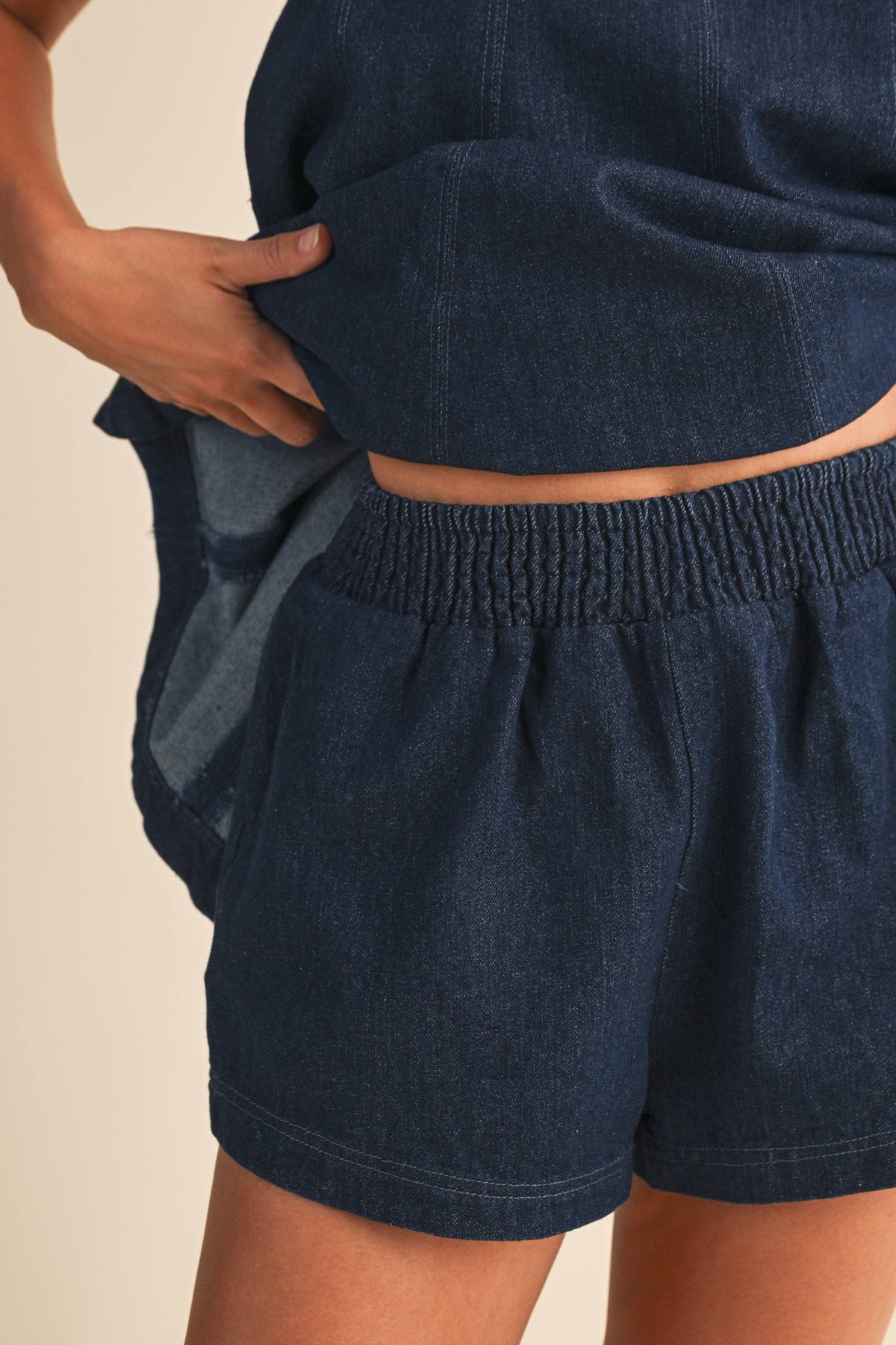Denim Top and Short SET