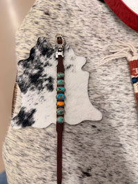 The Multi Stone Leather Bracelet